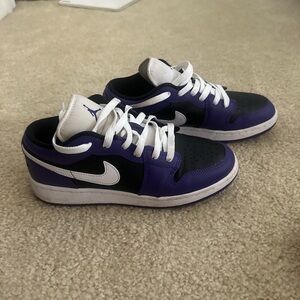 Women’s Purple and Black Jordan 1
